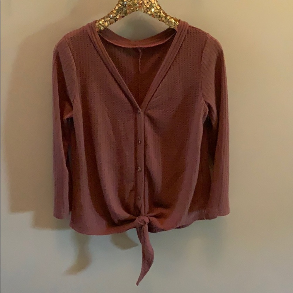 Waffle tie top